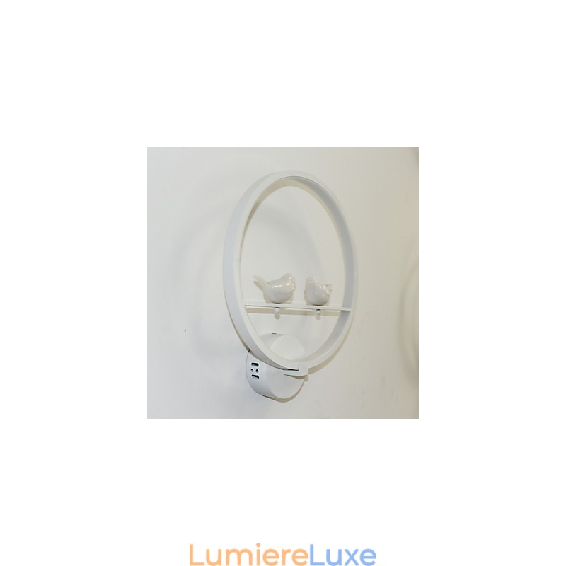 Applique murale de chambre à coucher, lampe de chevet et personnalité créative de l'applique murale circulaire minimaliste moderne pour couloir d'escalier