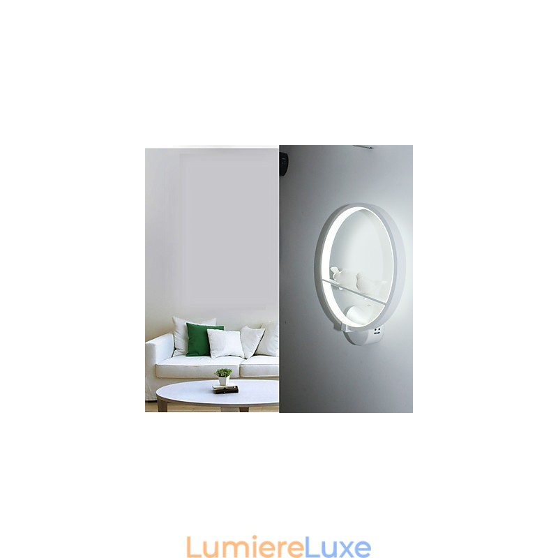 Applique murale de chambre à coucher, lampe de chevet et personnalité créative de l'applique murale circulaire minimaliste moderne pour couloir d'escalier