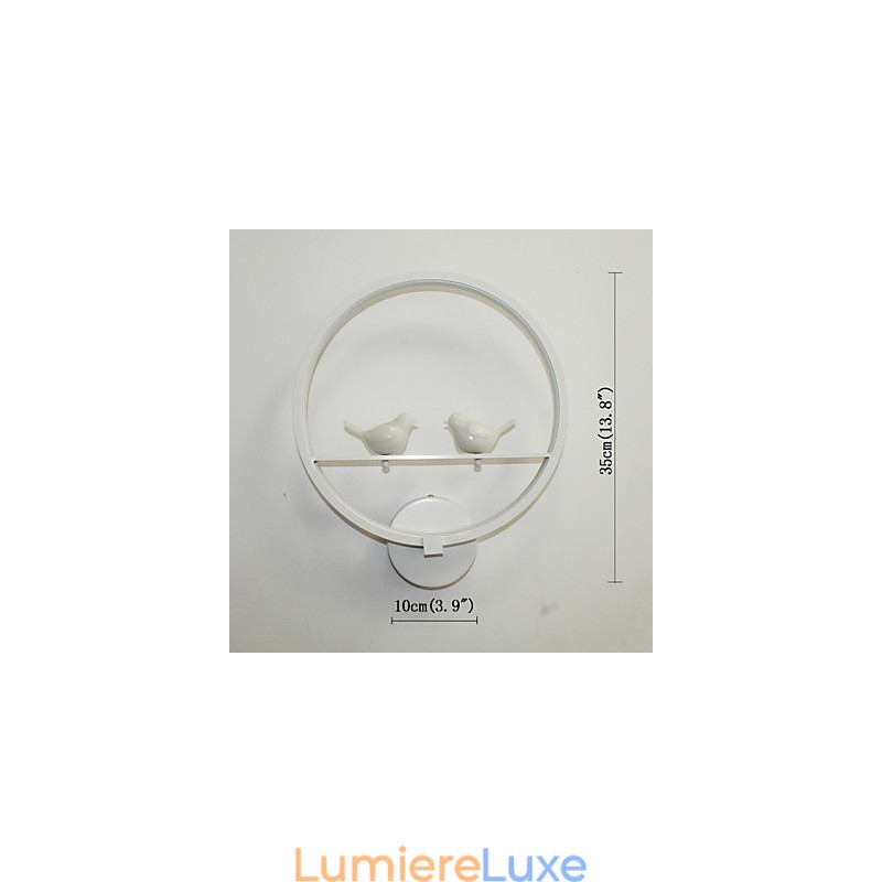 Applique murale de chambre à coucher, lampe de chevet et personnalité créative de l'applique murale circulaire minimaliste moderne pour couloir d'escalier