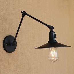 Applique murale style mini avec bras pivotant et peinture rétro country