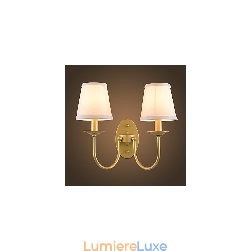 Applique murale rustique simple et vintage avec lumière ambiante