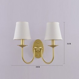 Applique murale rustique simple et vintage avec lumière ambiante