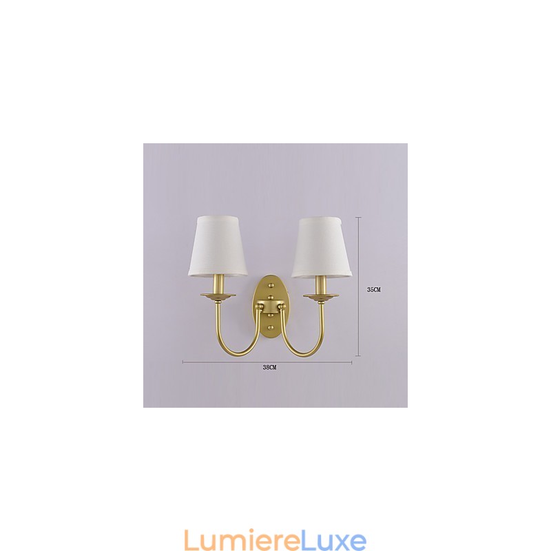 Applique murale rustique simple et vintage avec lumière ambiante