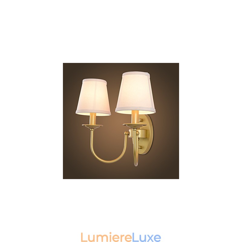 Applique murale rustique simple et vintage avec lumière ambiante