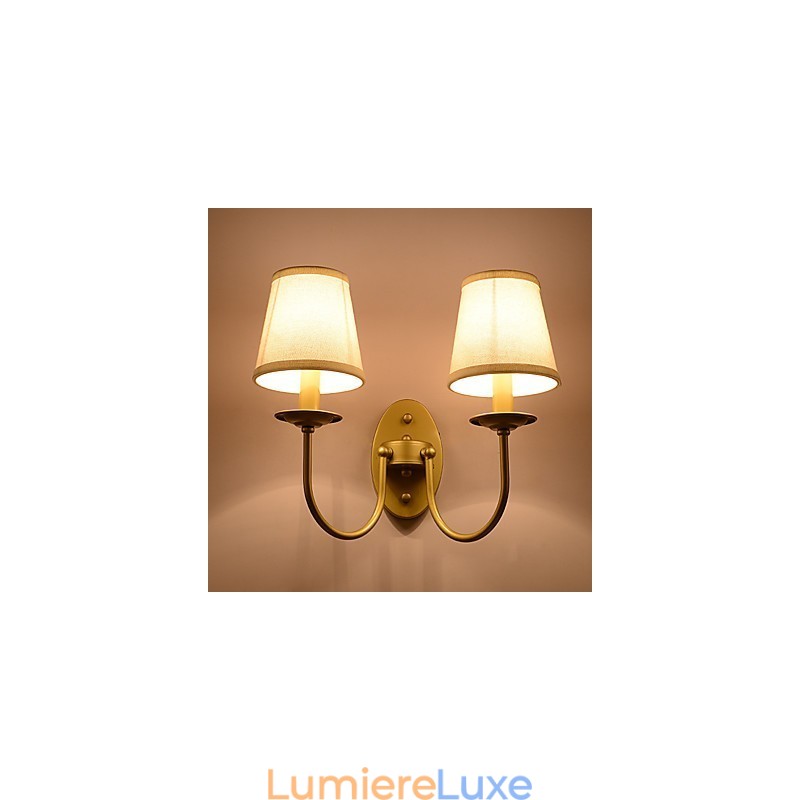 Applique murale rustique simple et vintage avec lumière ambiante
