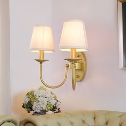 Applique murale rustique simple et vintage avec lumière ambiante