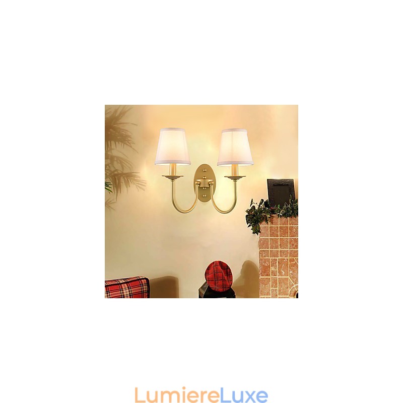 Applique murale rustique simple et vintage avec lumière ambiante
