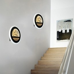 Applique murale minimaliste moderne pour escalier d'entrée, lampe créative pour hôtel La Terrazza