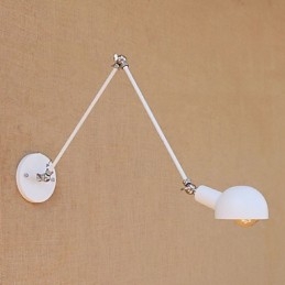 Applique murale à bras pivotant style mini, style vintage, avec éclairage d'ambiance et protection des yeux