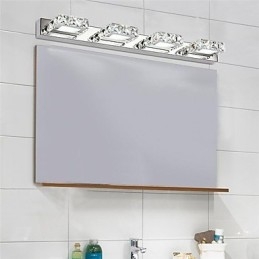 Lampe de salle de bain en cristal pour miroir de maquillage, 4 lumières, éclairage de salle de bain et de chambre à coucher