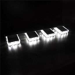 Lampe de salle de bain en cristal pour miroir de maquillage, 4 lumières, éclairage de salle de bain et de chambre à coucher