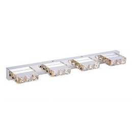 Lampe de salle de bain en cristal pour miroir de maquillage, 4 lumières, éclairage de salle de bain et de chambre à coucher