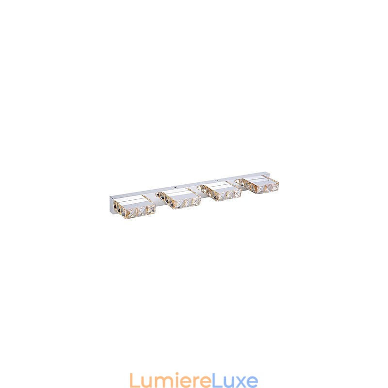 Lampe de salle de bain en cristal pour miroir de maquillage, 4 lumières, éclairage de salle de bain et de chambre à coucher