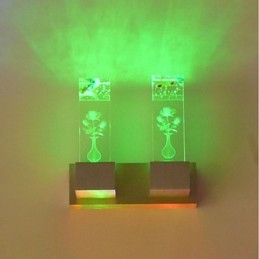 Nouveauté multicolore pour mini appliques murales à lumière ambiante, lampe murale à lumière rose