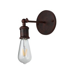 Applique murale en fer forgé, lampe sabre laser noire muette sur le mur