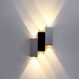 Applique murale encastrée à lumière ambiante, design contemporain et brossé