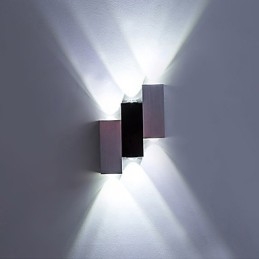Applique murale encastrée à lumière ambiante, design contemporain et brossé