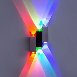 Applique murale encastrée à lumière ambiante, design contemporain et brossé