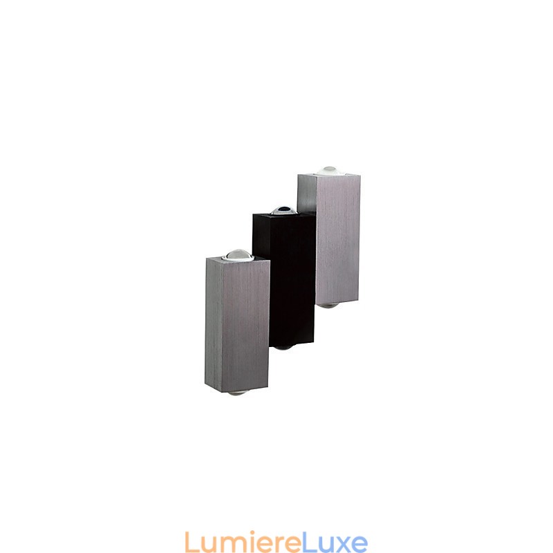 Applique murale encastrée à lumière ambiante, design contemporain et brossé