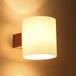 Nouveauté Country pour les appliques murales de style mini, protection des yeux, lampe de chevet de chambre à coucher en bois