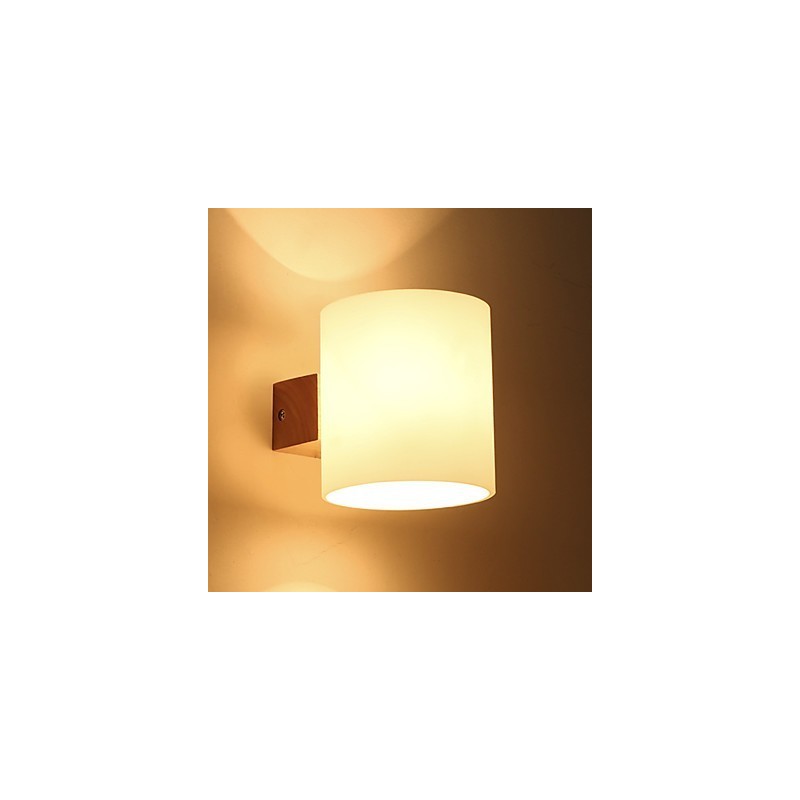 Nouveauté Country pour les appliques murales de style mini, protection des yeux, lampe de chevet de chambre à coucher en bois