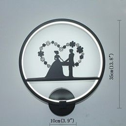 Applique murale en aluminium, design moderne et minimaliste, luminaire décoratif d'intérieur, idéal pour un salon, un balcon ou un couloir