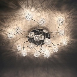 Plafonnier à dôme aspirant en fil d'aluminium avec design breveté