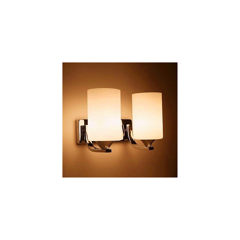 Applique murale double simple et chaleureuse pour salon, chambre à coucher, couloir, balcon