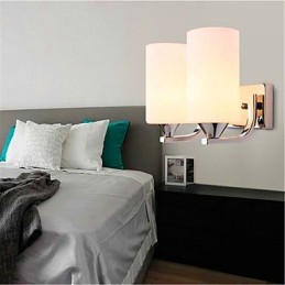 Applique murale double simple et chaleureuse pour salon, chambre à coucher, couloir, balcon