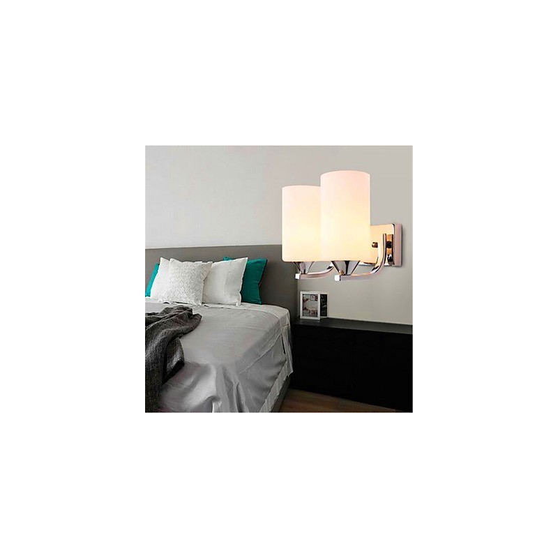 Applique murale double simple et chaleureuse pour salon, chambre à coucher, couloir, balcon