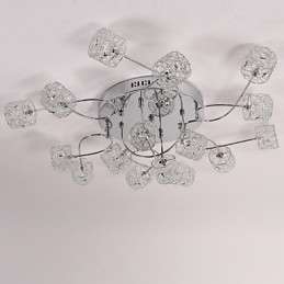 Plafonnier à dôme aspirant en fil d'aluminium avec design breveté