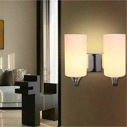 Applique murale double simple et chaleureuse pour salon, chambre à coucher, couloir, balcon