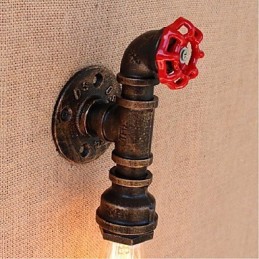 Applique murale décorative nostalgique en forme de pipe à eau simple