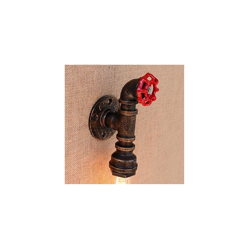 Applique murale décorative nostalgique en forme de pipe à eau simple