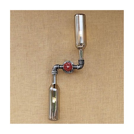 Applique murale rustique en laiton pour éclairage d'ambiance, bleu fumé et gris Applique murale rustique en laiton pour éclairage d'ambiance, bleu fumé et gris