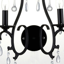 Applique murale Country Chrome pour éclairage d'ambiance de style mini