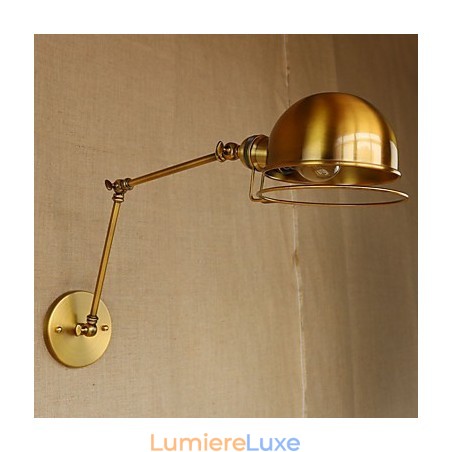 Applique murale décorative de style industriel rétro européen avec bras en fer Applique murale décorative de style industriel rétro européen avec bras en fer