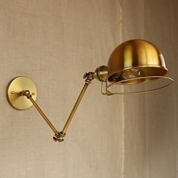 Applique murale décorative de style industriel rétro européen avec bras en fer