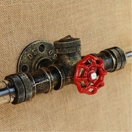 Applique murale design bouteille d'eau style rétro industriel gris