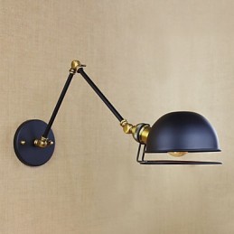 Applique murale décorative de style industriel rétro européen avec bras en fer