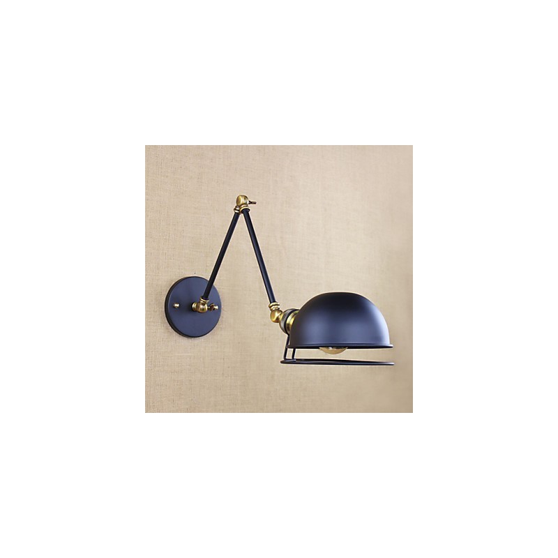 Applique murale décorative de style industriel rétro européen avec bras en fer