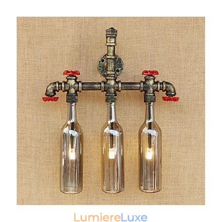 Applique murale bouteille d'eau grise Applique murale bouteille d'eau grise