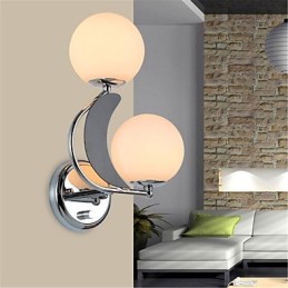 Appliques murales contemporaines modernes en argent pour éclairage d'ambiance
