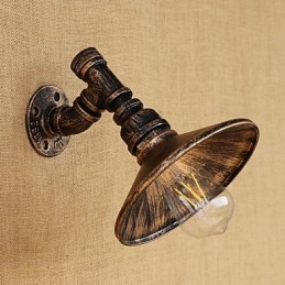 Applique murale style mini avec éclairage d'ambiance et peinture rétro country
