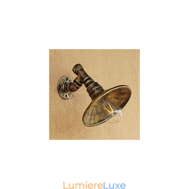 Applique murale style mini avec éclairage d'ambiance et peinture rétro country