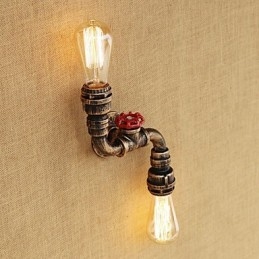 Applique murale rustique en laiton pour éclairage d'ambiance de style mini