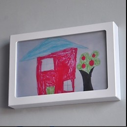 Peinture contemporaine moderne intégrée pour appliques murales à lumière ambiante