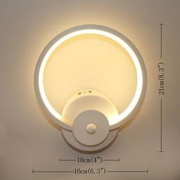 Lampe de chevet créative minimaliste moderne, lampe encastrée, éclairage mural pour entrée, escaliers, chambre à coucher