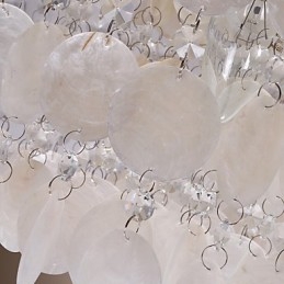 Plafonnier encastré moderne et contemporain en cristal de style mini chromé