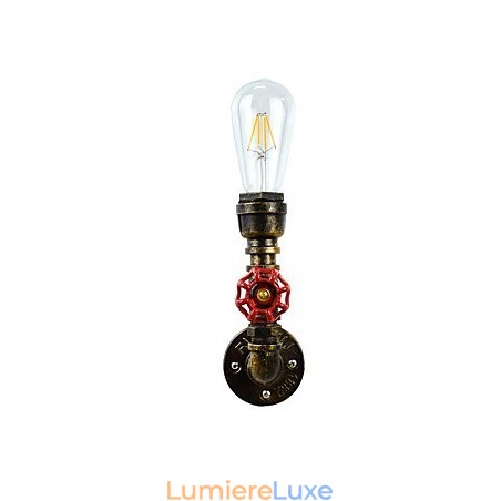 Applique murale en fer forgé, lampe sabre laser noire muette sur le mur Applique murale en fer forgé, lampe sabre laser noire muette sur le mur